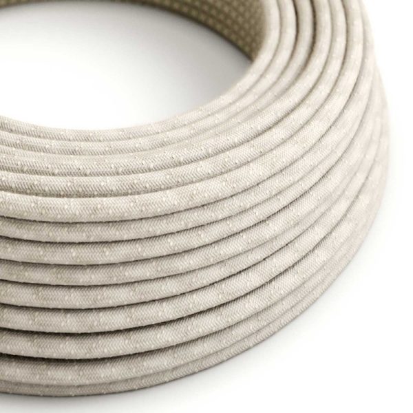 Neutral Linen Round