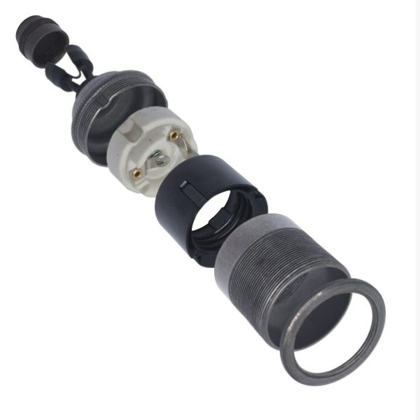 Single Ring Bulb Holder Dark Brass