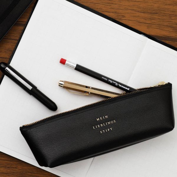 Fastener Pen Case Black