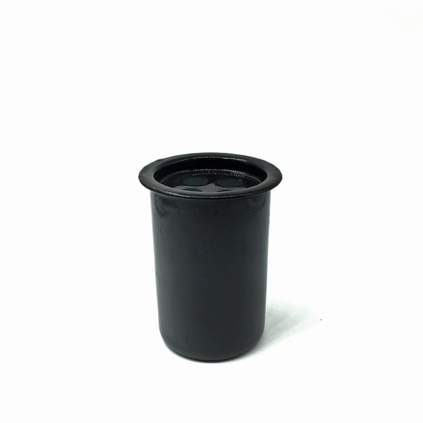 Enamel Black Toothbrush Holder