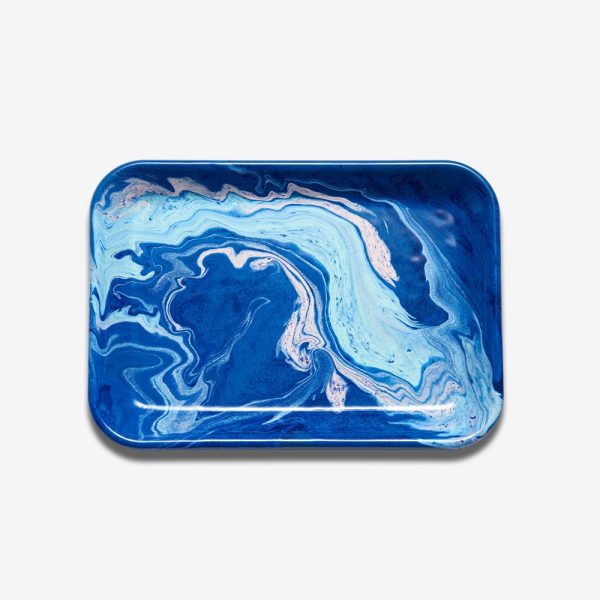 Enamel Rectangular Tray Cobalt