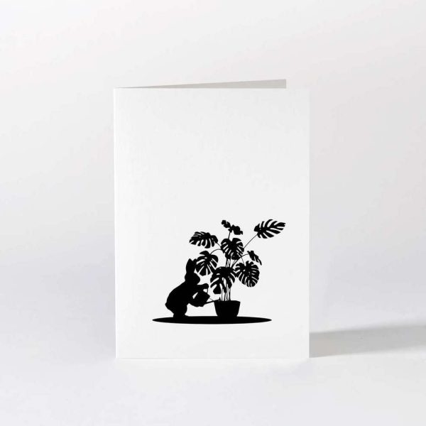 Watering Rabbit Card