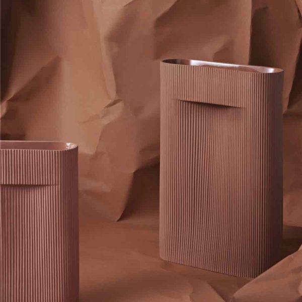Ridge Vase Terracotta