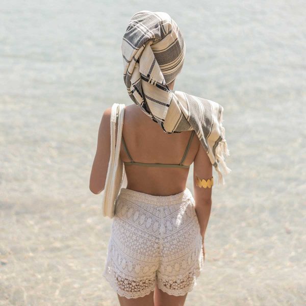 Linosa Beach Towel Sapphire Blue