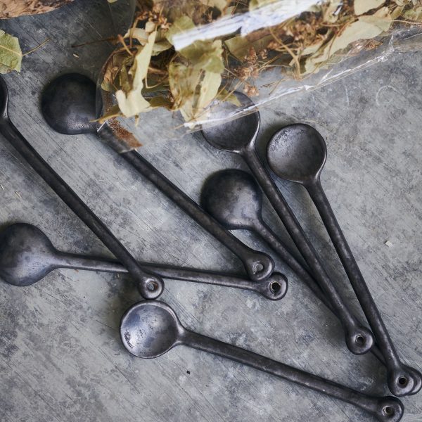 Ceramic Spoon Black Brown