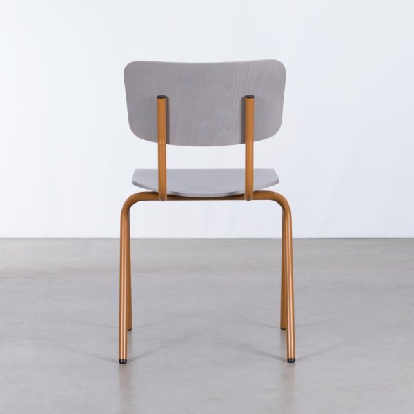 Tubular Chair Ochre Grey