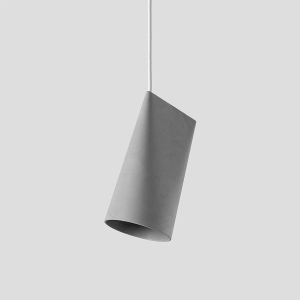 Ceramic Pendant Lamp Grey