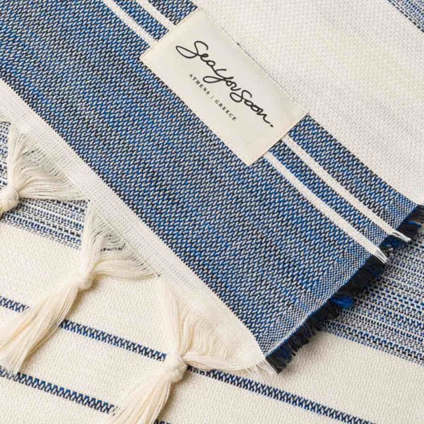 Linosa Beach Towel Sapphire Blue