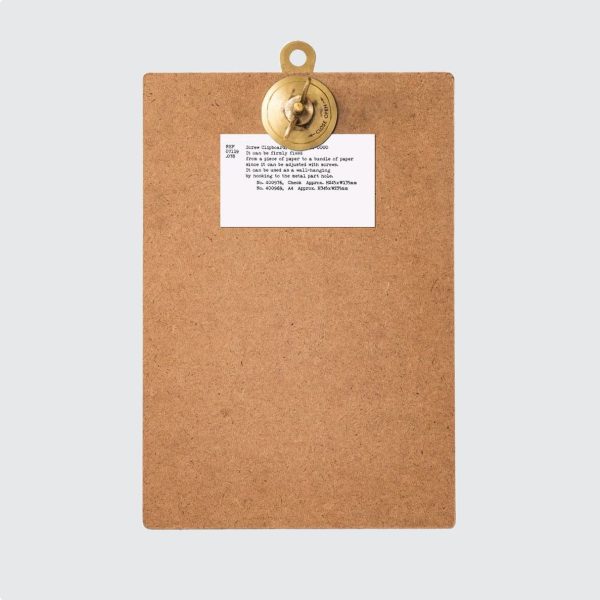 Screw Clipboard A4