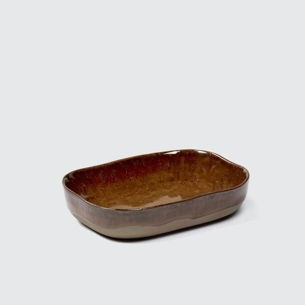 Merci No7 Plate Ochre Brown