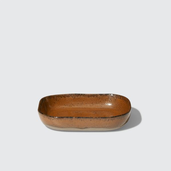 Merci No7 Plate Ochre Brown