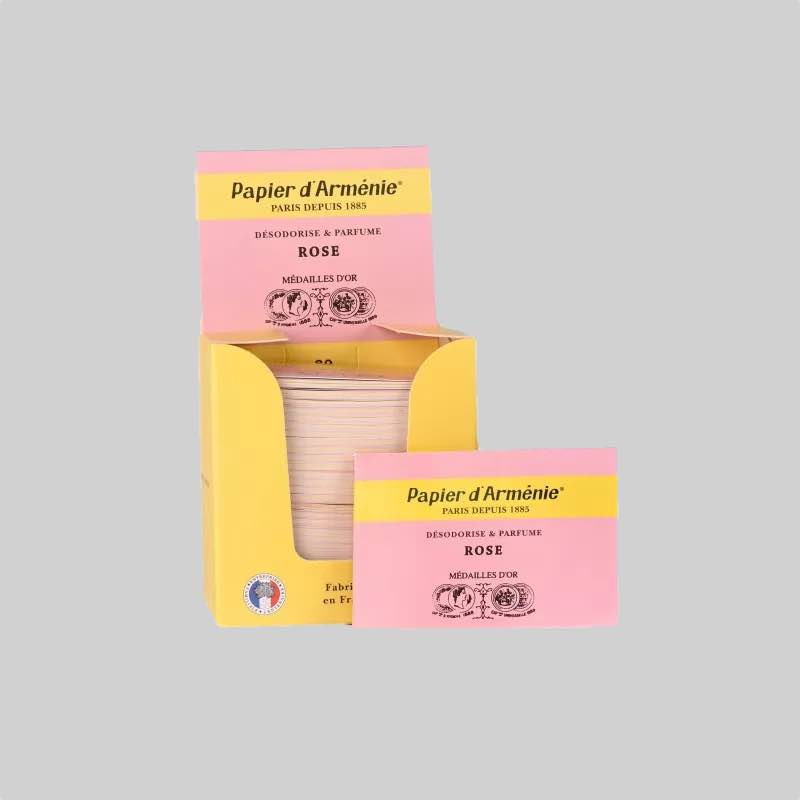 boite-de-30-carnets-de-papier-d-armenie-la-rose