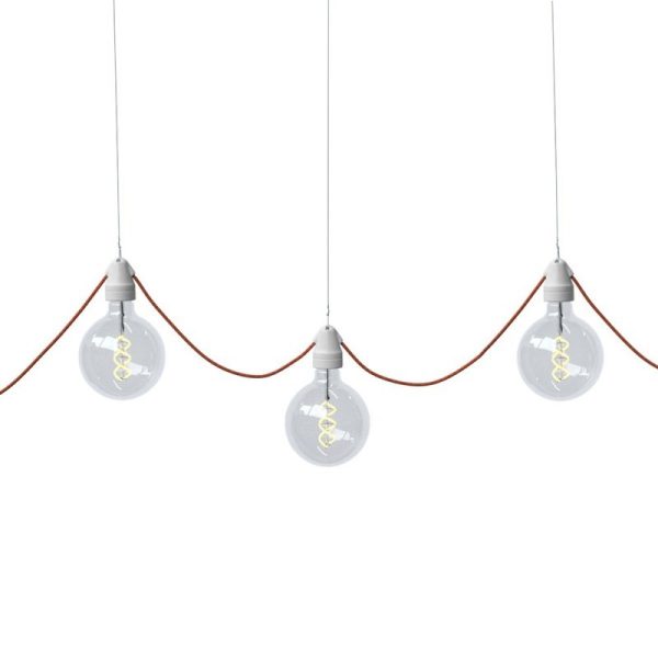 Twin Entry Porcelain Lamp Holder White