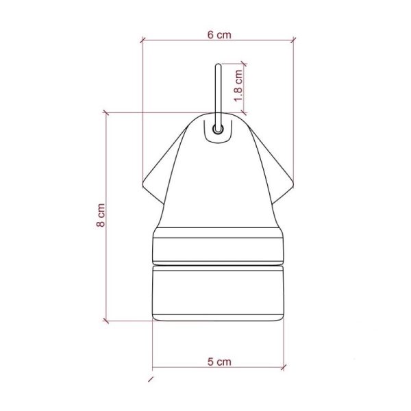 Twin Entry Porcelain Lamp Holder Black