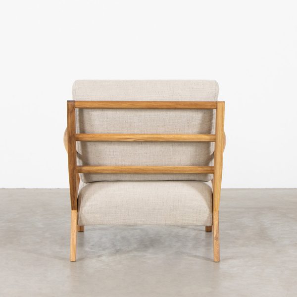 Oak Armchair Sandy Beige