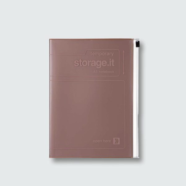 Zipped Notebook Brown