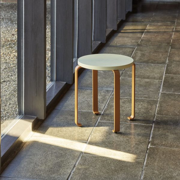 Smile Stool Light Green - Orange