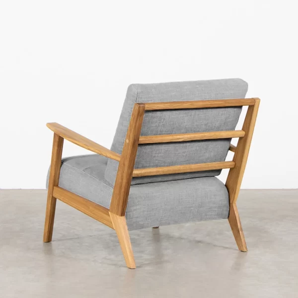 Oak Armchair Calm Grey