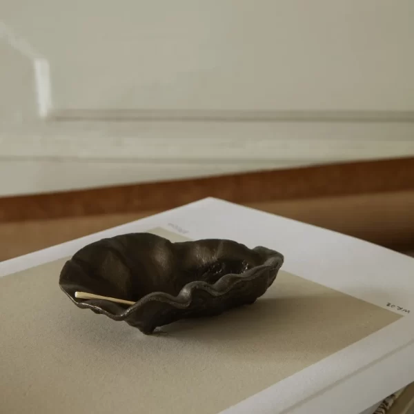 Black Brass Oyster Bowl