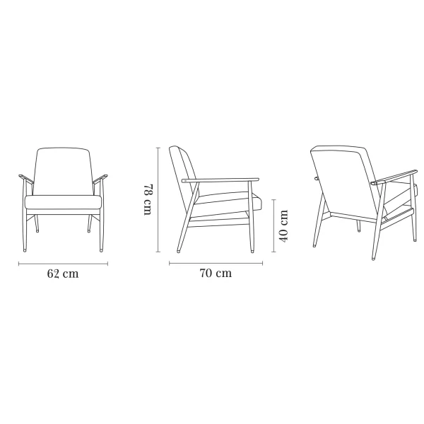 Fox Lounge Chair Velvet - Various Colours