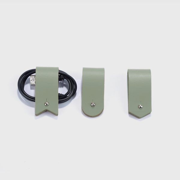 Cable Holder Trio Sage