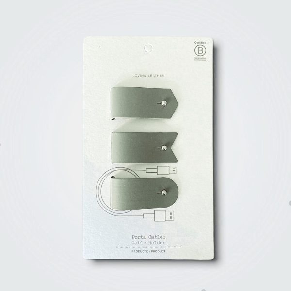Cable Holder Trio Sage
