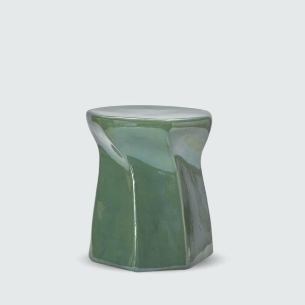 Green Glazed Stool