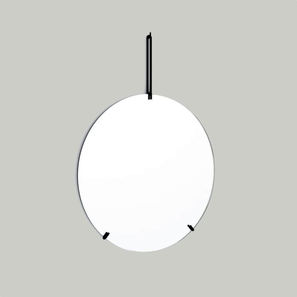 Frameless Wall Mirror Black