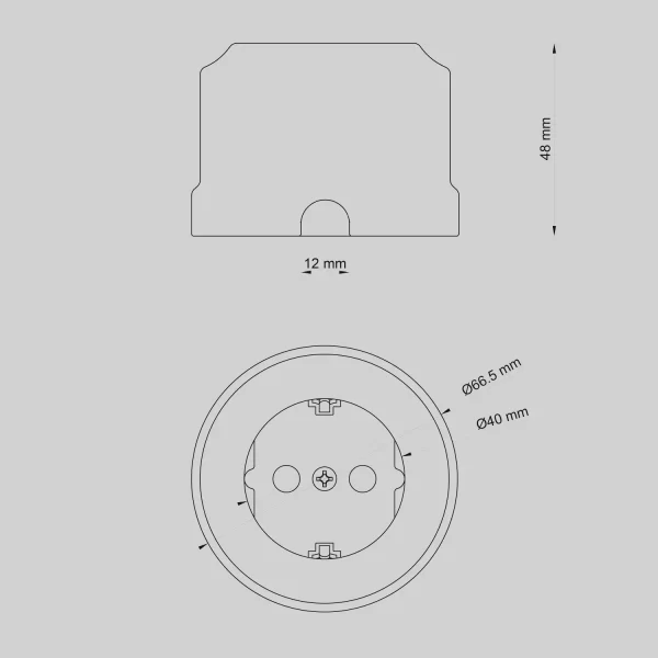 Schuko Socket Porcelain
