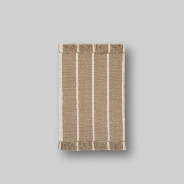 Calm Kelim Mat Dark sand