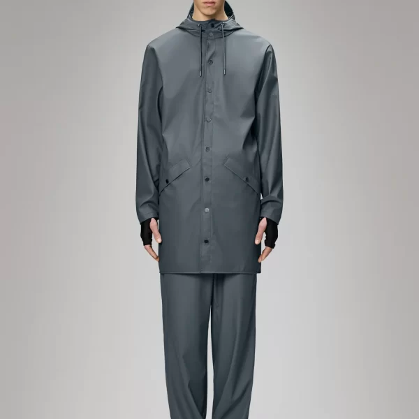 Rains Long Jacket Lagoon