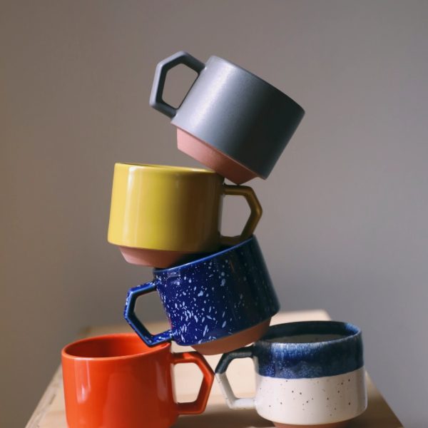 Splash Stacking Mug Black
