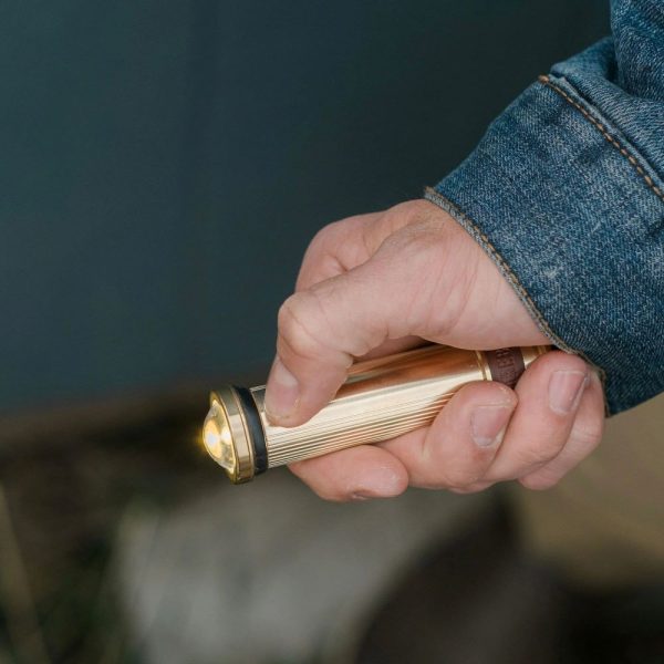 Mini Brass Flashlight