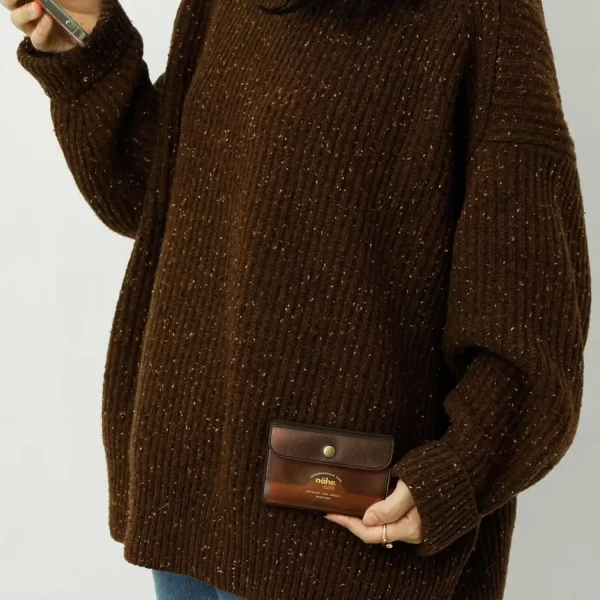 Card Case Clear Brown
